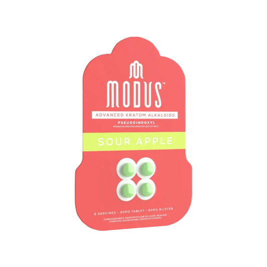 Modus 4ct Psuedoindoxyl Tabs Sour Apple 20mg per Tablet - Seven Tech