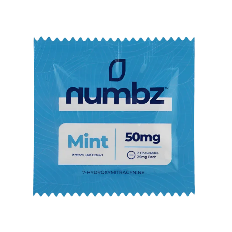 Numbz 7-OH + MIT Chewable Tablets Mint 2ct 25mg Per Tablet