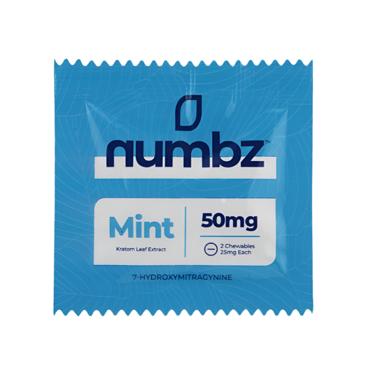 Numbz 7-OH + MIT Chewable Tablets Mint 2ct 25mg Per Tablet