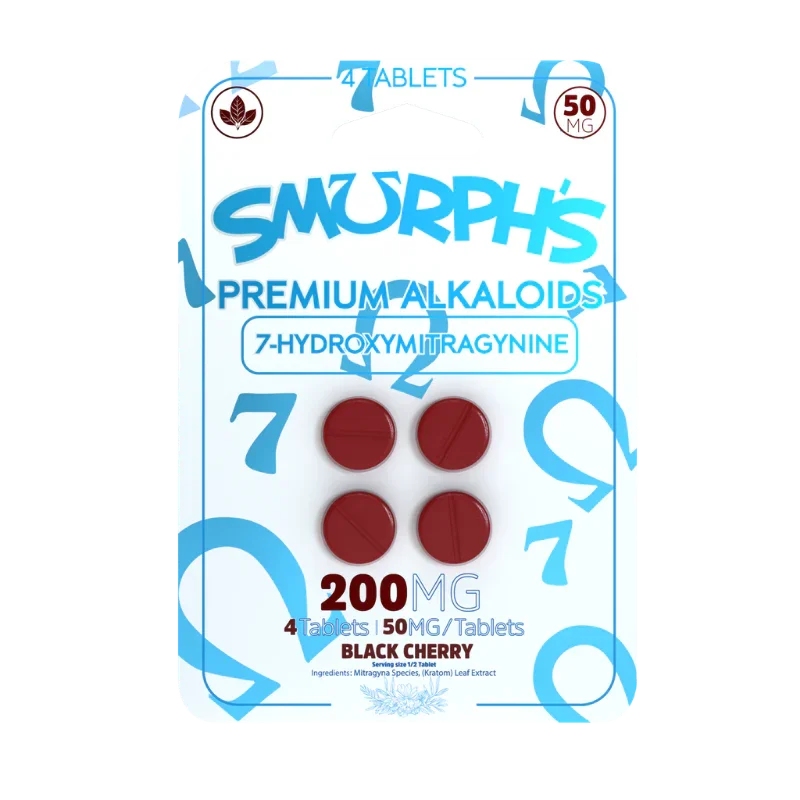 🎁 Smurph's 4ct 7OH Tabs Black Cherry 50mg per Tablet (100% off)