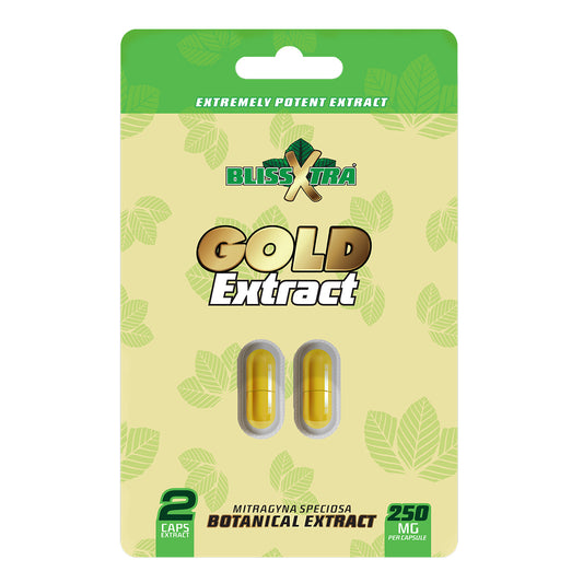 BLISSXTRA XTREME GOLD BOTANICAL EXTRACT CAPSULES 250MG - 2CT