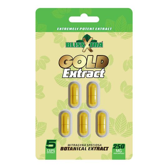 BLISSXTRA XTREME GOLD BOTANICAL EXTRACT CAPSULES 250MG - 5CT