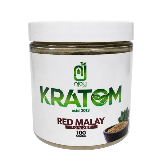 NJOY KRATOM POWDER 100G - MALAY RED VEIN