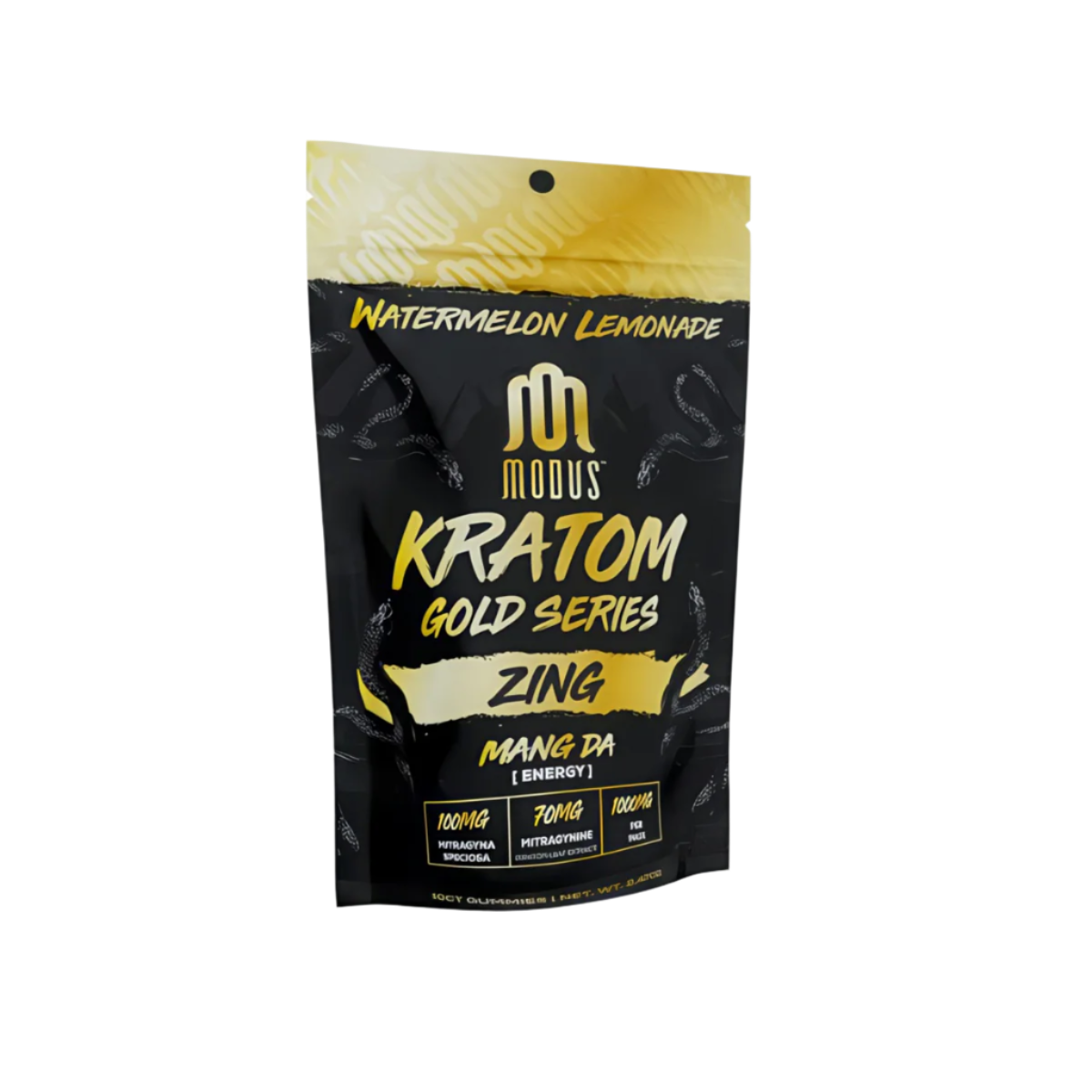 MODUS KRATOM GOLD SERIES GUMMIES 1000MG 10CT ZING MAENG DA (ENERGY) - WATERMELON LEMONADE - Seven Tech