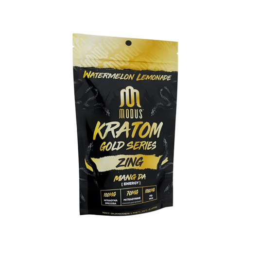 MODUS KRATOM GOLD SERIES GUMMIES 1000MG 10CT ZING MAENG DA (ENERGY) - WATERMELON LEMONADE