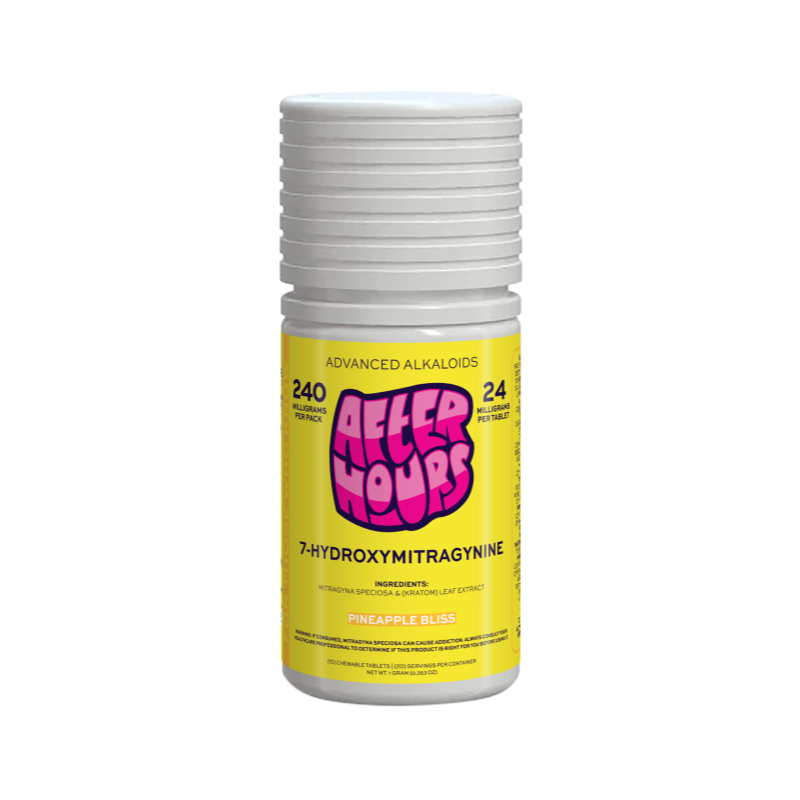 After Hours 10ct 7OH Chewable Tabs Pineapple Bliss 24mg per Tablet