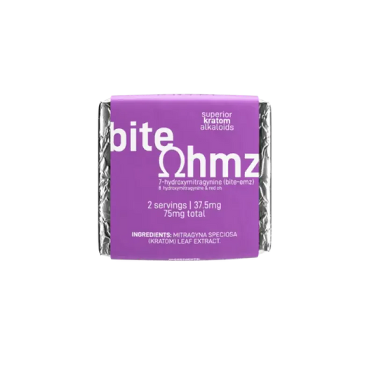 Bite Ohmz 1ct 7OH + 8OH & Red OH Chocolate Squares 75mg per Square - Seven Tech