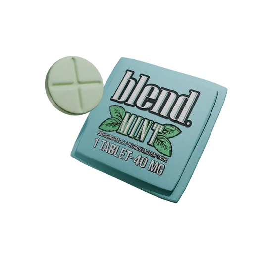 Mint-flavored lozenge and packaging.