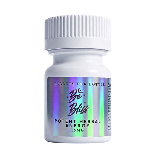 Be Bliss Potent Herbal Energy Tablets 5ct 15mg Per Tablet