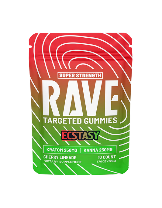 🎁 RAVE KRATOM GUMMIES 10CT CHERRY LIMEADE (KRATOM 250MG + KAVA 250MG) (100% off)