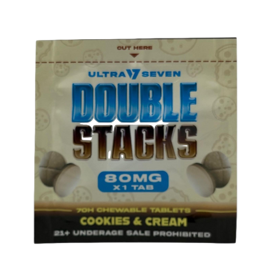 🎁 Ultra Seven Double Stacks 1ct 7OH Chewable Tab Cookies and Cream 80mg Per Tablets (100% off)