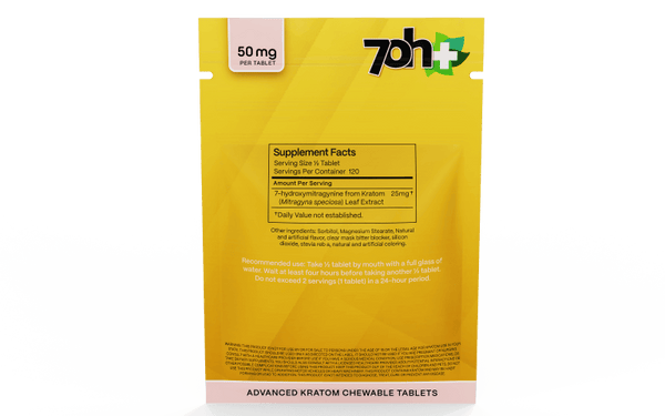 7OH Plus 7OH Flavored Chewable Tabs 50mg per Tablet – Seven Tech