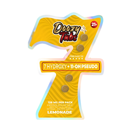 Doozy Tabs 4ct 7OH+11OH Pseudo Chewable Tabs Lemonade 32mg per Tablet