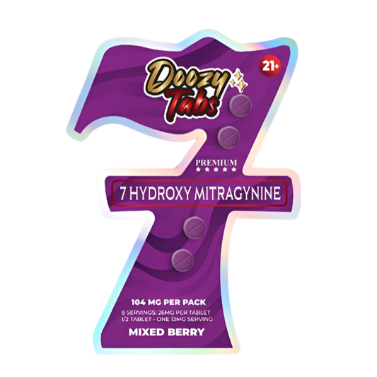 Doozy Tabs 4ct 7OH Chewable Tabs Mixed Berry 26mg per Tablet