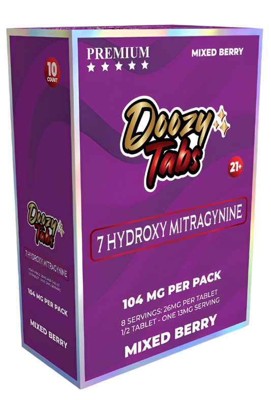 Doozy Tabs 4ct 7OH Chewable Tabs Mixed Berry 26mg per Tablet