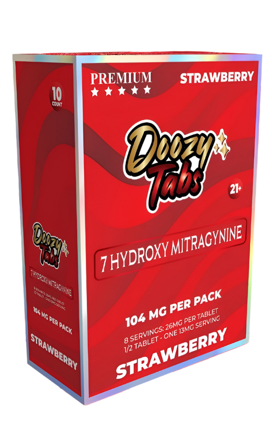 Doozy Tabs 4ct 7OH Chewable Tabs Strawberry 26mg per Tablet