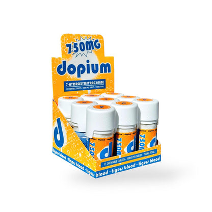 DOPIUM 7-HYDROXY CHEWABLE TABLETS 15CT 50MG PER TABLET - TIGERS BLOOD