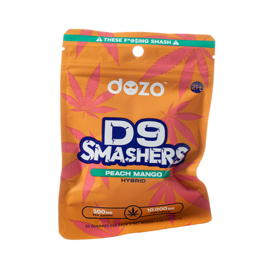 DOZO - D9 SMASHERS GUMMIES - 20 COUNT - PEACH MANGO - HYBRID