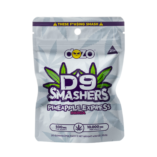 DOZO - D9 SMASHERS GUMMIES - 20 COUNT - PINEAPPLE EXPRESS - INDICA
