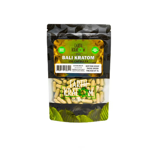 EARTH KRATOM CAPSULES 150CT - BALI - Seven Tech