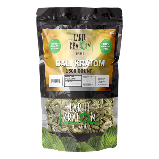 EARTH KRATOM CAPSULES 1000CT - VIETNAM GREEN VEIN - Seven Tech