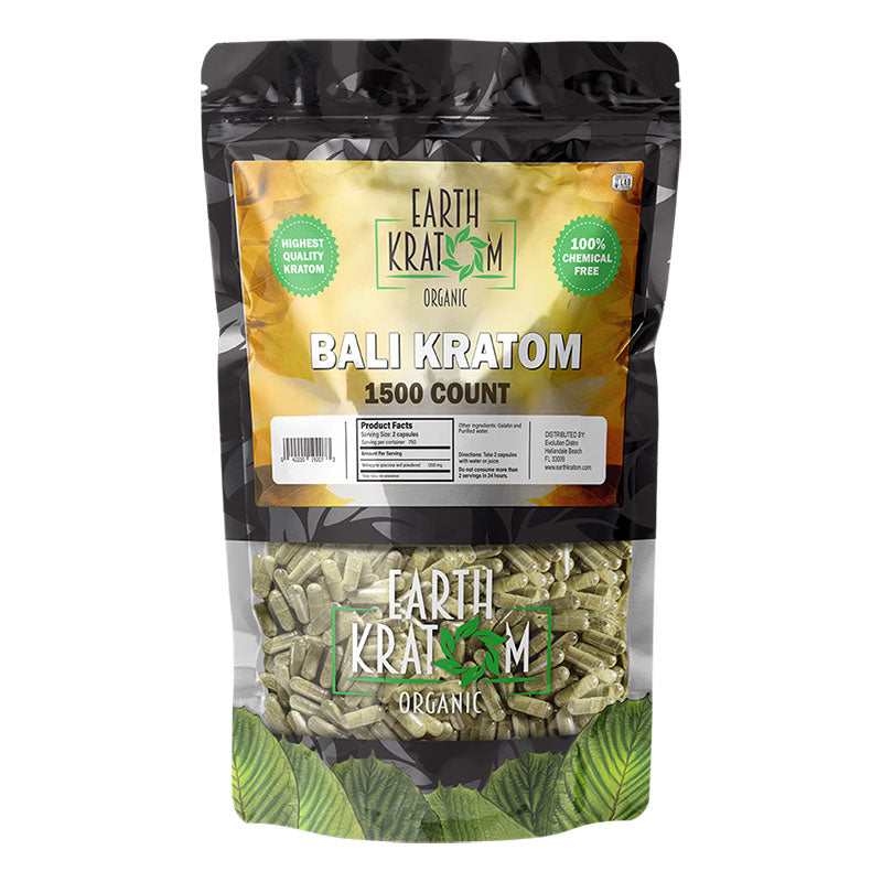 EARTH KRATOM CAPSULES 1500CT - BALI