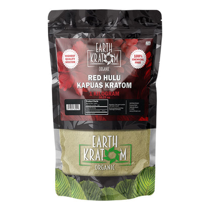 EARTH KRATOM CAPSULES 1000CT - HULU RED VEIN