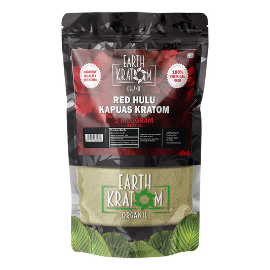 EARTH KRATOM CAPSULES 1000CT - HULU RED VEIN
