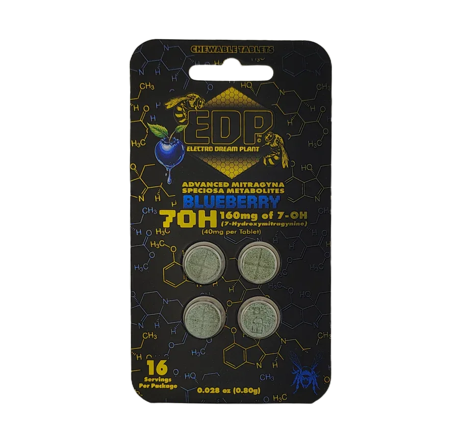 🎁 EDP 4ct 7OH Chewable Tabs Blueberry 40mg per Tablet (100% off) - Seven Tech