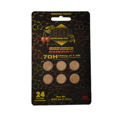 EDP 6ct 7OH Chewable Tabs Cherry 40mg per Tablet - Seven Tech