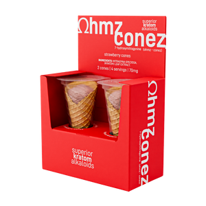 Exodus Ohmz Conez 2 ct 70mg Strawberry - 7OH+