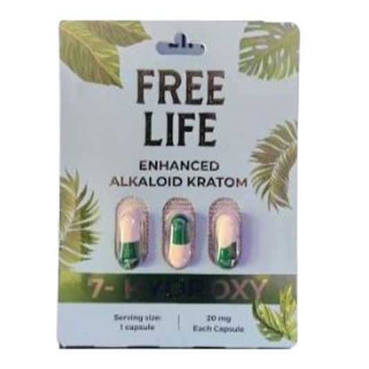 FREE LIFE 7-OH Enhanced Alkaloid 20mg 3ct - 7ohplus