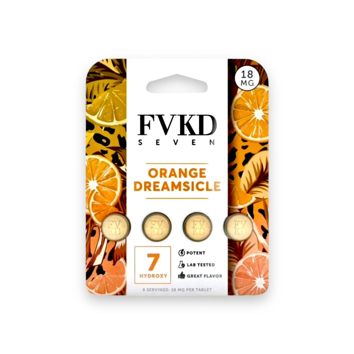 FVKD Seven 7OH Tabs Orange Dreamsicle 18mg 4ct FVKD Seven