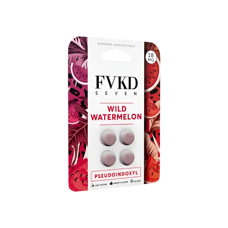 Wild watermelon flavored chewable tablets.