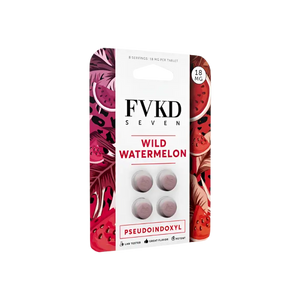 Wild watermelon flavored chewable tablets.