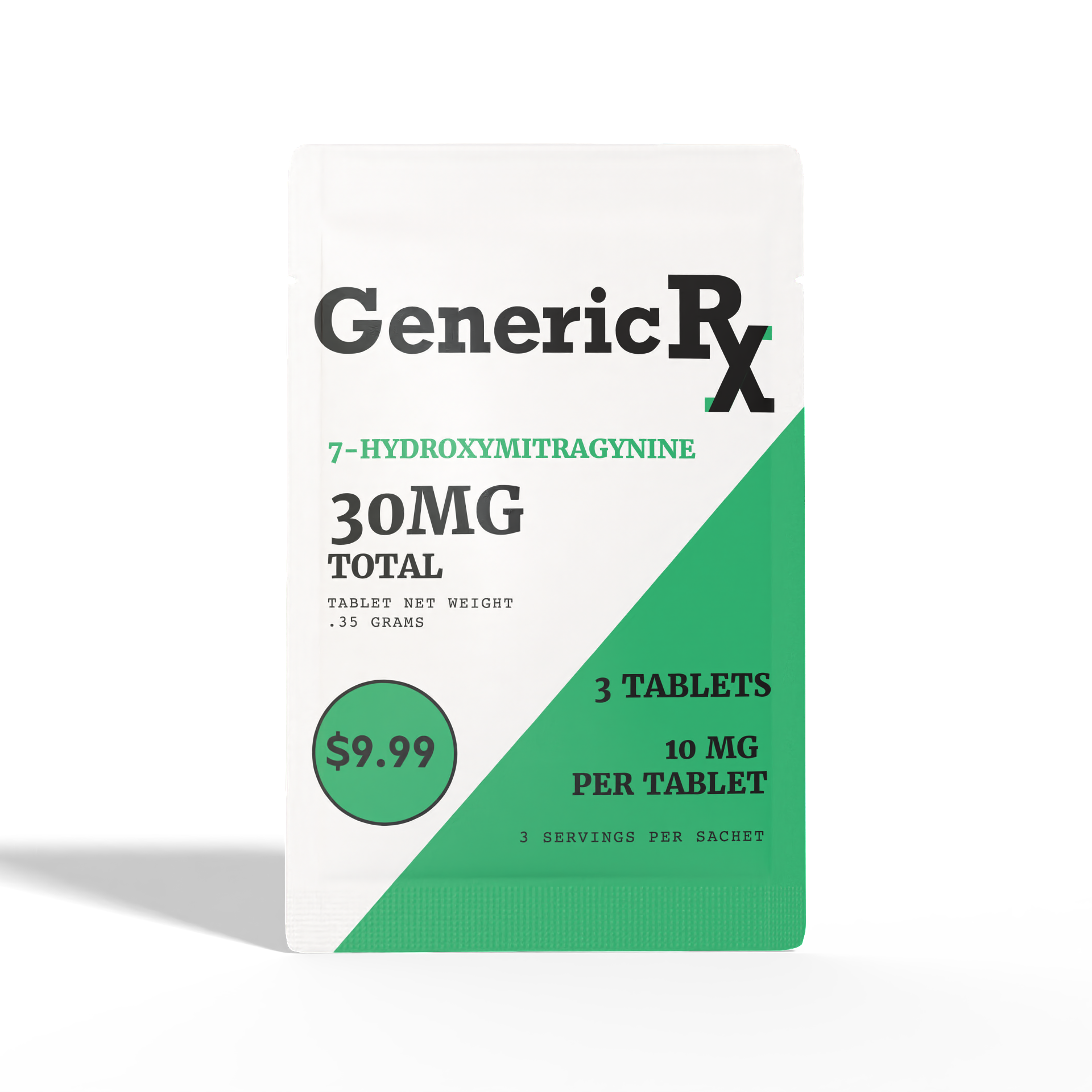 Generic Rx 10mg 3ct Tabs 30mg Pack GenericRx  7OH+