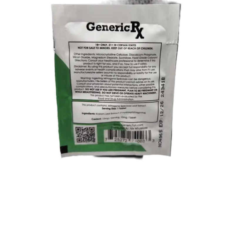 Generic Rx 10mg 3ct Tabs 30mg Pack GenericRx  7OH+