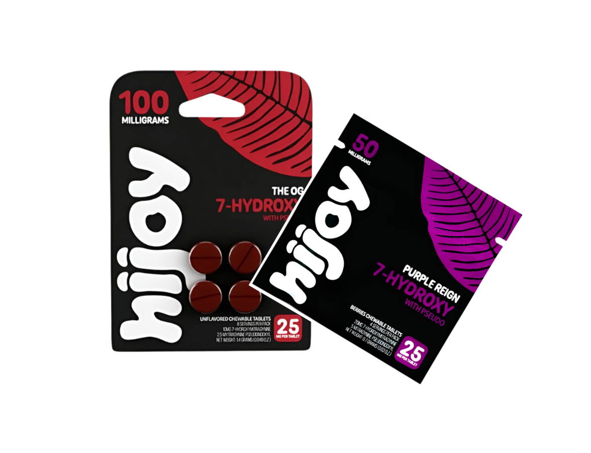 HIJOY 4ct 7OH + Psuedoindoxyl The OG 25mg 4ct + 2ct Purple Reign Bundle