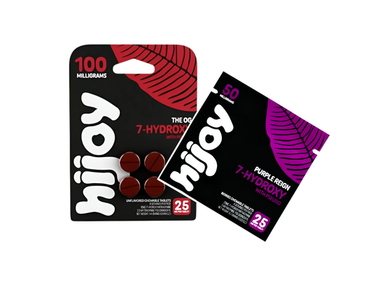 HIJOY 4ct 7OH + Psuedoindoxyl The OG 25mg 4ct + 2ct Purple Reign Bundle