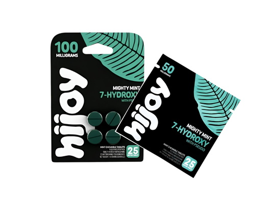 HIJOY 4ct 7OH + Psuedoindoxyl Mighty Mint 25mg + 2ct Bundle