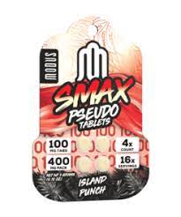 MODUS SMAX PSEUDO TABLETS 100MG 4CT - ISLAND PUNCH