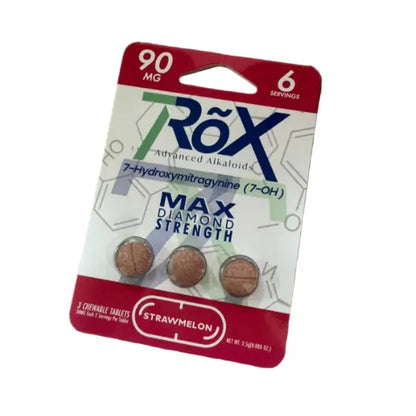 7ROX ADVANCED ALKALOIDS 7-HYDROXYMITRAGYNINE MAX DIAMOND STRENGTH TABLETS 30MG 3CT – STRAWMELON