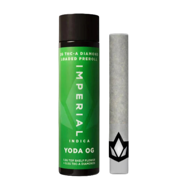IMPERIAL THC-A LOADED PREROLL 2G – YODA OG INDICA
