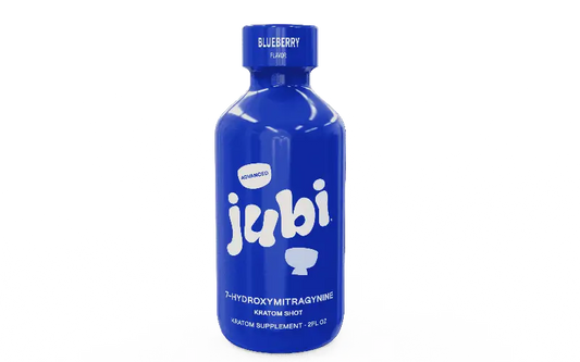 Blue Jubi blueberry flavor shot.