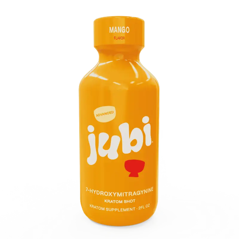 Mango-flavored kratom shot.
