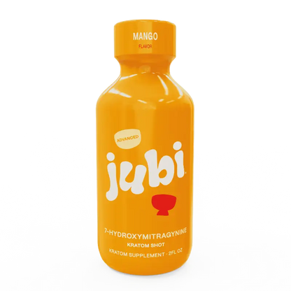 Mango-flavored kratom shot.