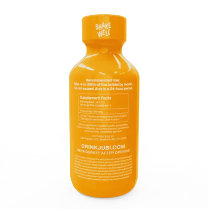 Orange juice bottle.