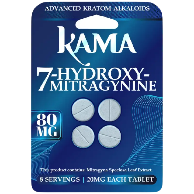 KAMA 7 Hydroxymitragynine Natural 20mg 4ct - Herbal