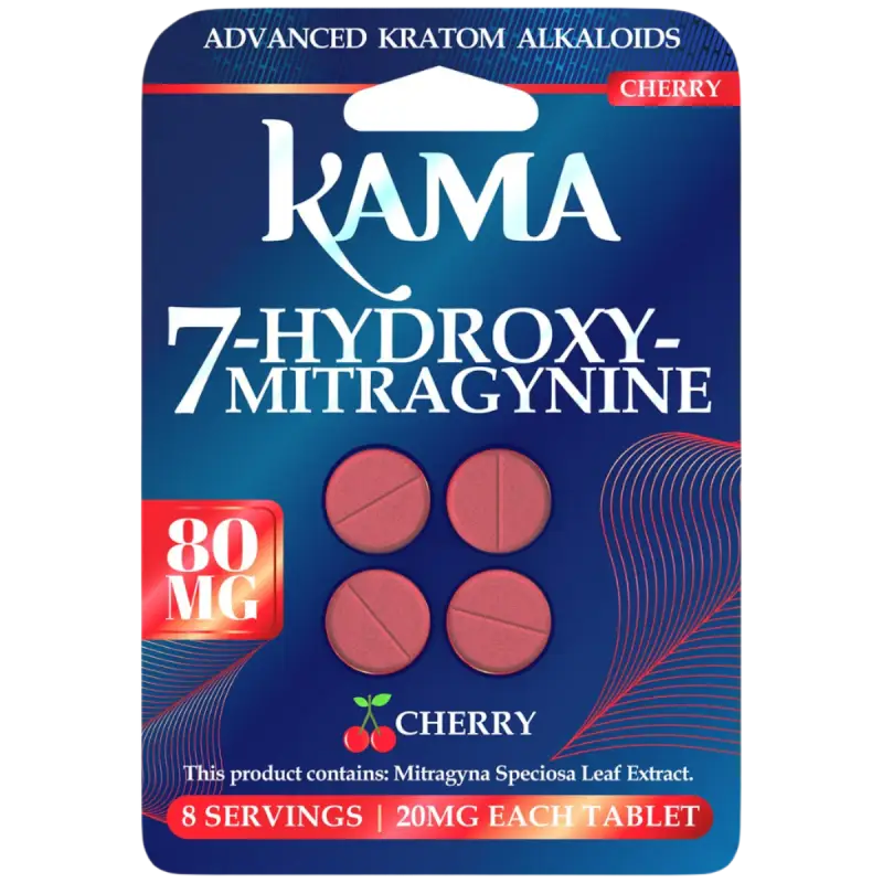 KAMA 7 Hydroxy + Pseudo 4ct 25mg-Cherry - Herbal