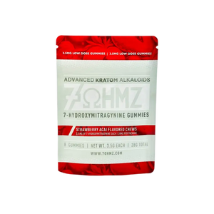 7OHMZ 7-Hydroxymitragynine Gummies Strawberry Acai Chews 3.5mg 8ct - Herbal